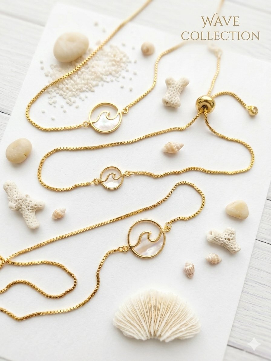 Wave collection flat lay